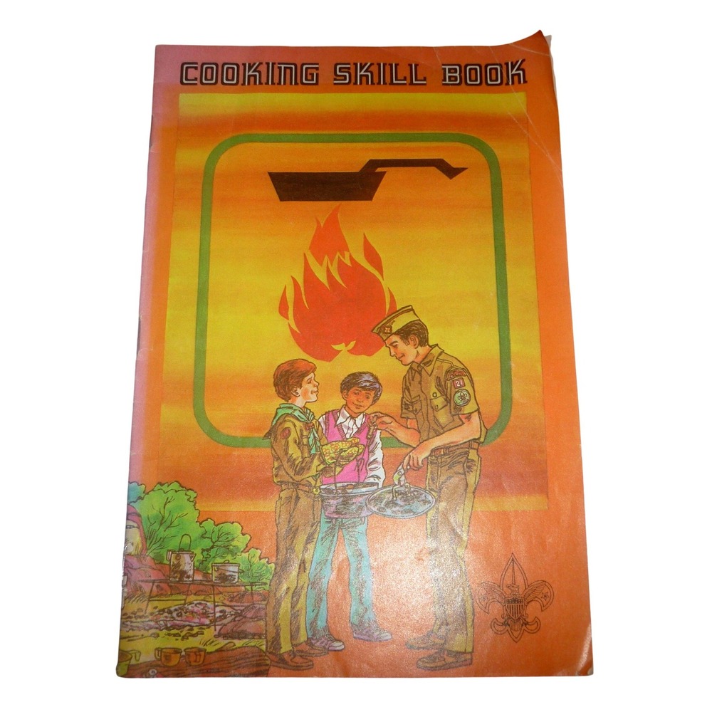Vintage 1975 Boy Scouts of America Cooking Skill Book BSA Manual 32 Pages